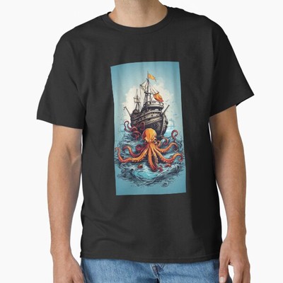 Octopus Pirates v6 Classic T-Shirt Made in USA/AUS T-Shirt S-2XL