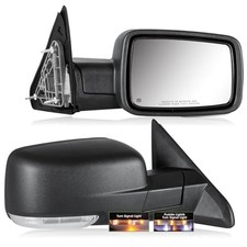 Side Mirrors for 2009-2018 Dodge Ram 1500 2010-2018 Ram 2500 3500 2019 Black