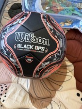 NEW Wilson Black Ops Soccer Ball Size 5 Red Black and Gray Camouflage WTE8307