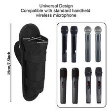 Portable Nylon Microphone Belt Holder for Secure For Wireless Microphones