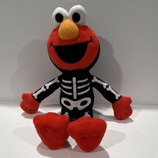 Just Play Sesame Street Elmo Skeleton Halloween Plush Stuffed Animal 6-14 in