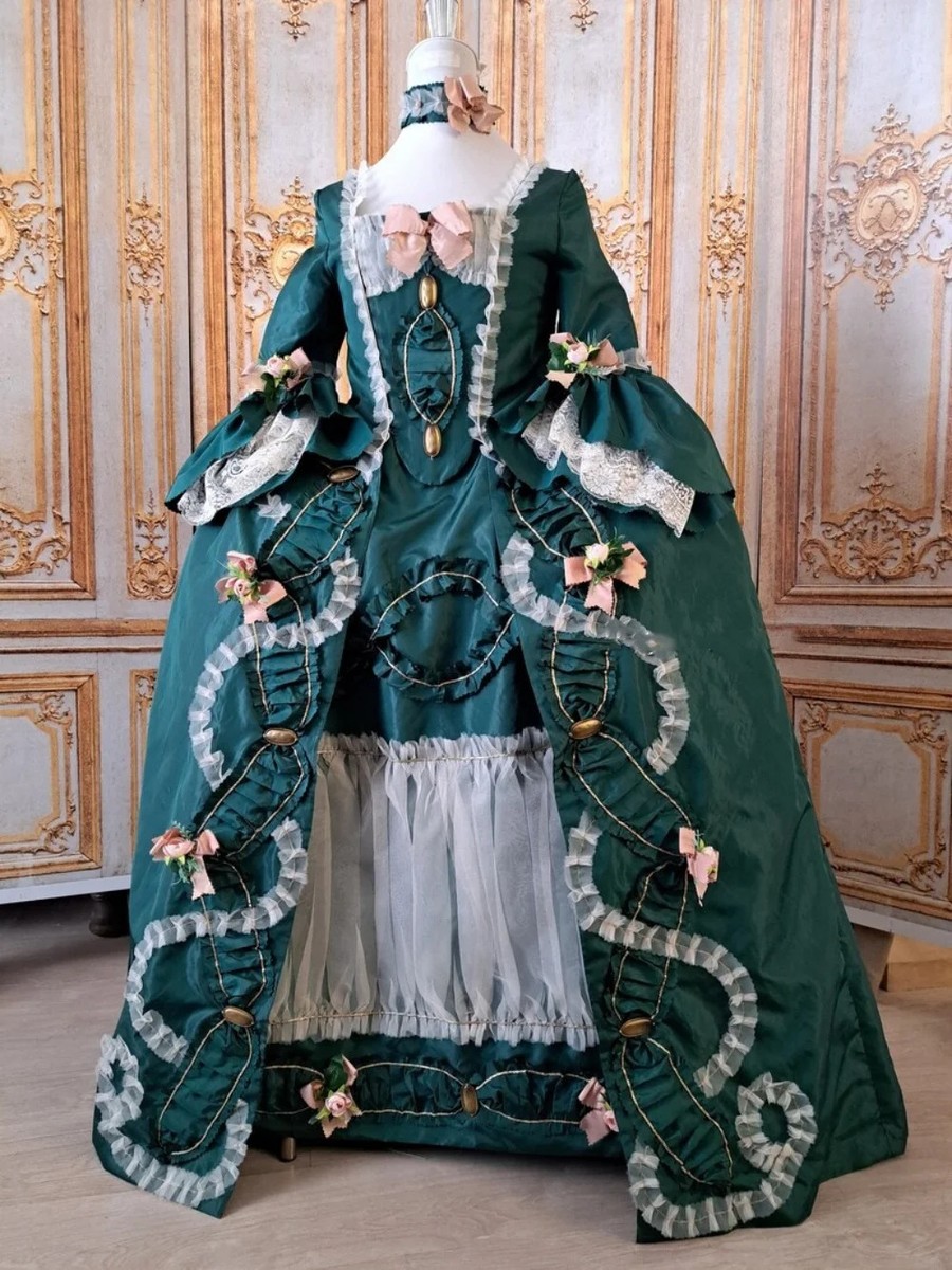 Robe A La Francaise 18th Century Rococo Dress Reenactment Victorian Ball Gown | eBay Robe A La Francaise 18th Century Rococo Dress Reenactment Victorian Ball Gown | eBay