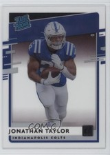 2020 Panini Chronicles Clearly Donruss Rated Rookie Jonathan Taylor #RR-JT 13u1