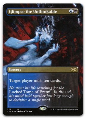 Glimpse the Unthinkable (Borderless) #378 (NM) Double Masters 2022 2X2 Magic MTG