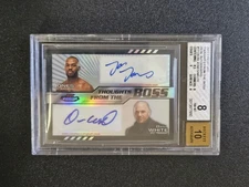 2012 Topps Finest Dana White Jon Jones Dual Auto 3/25 BGS 8 10