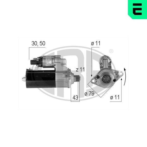 ERA Anlasser Starter FüR VW Passat Variant Touran Skoda Octavia III Combi 3G5-image