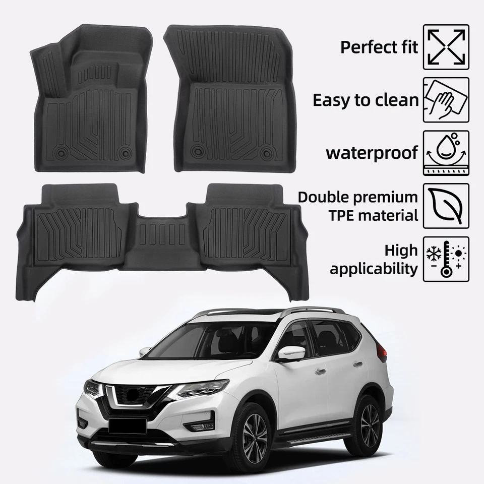 Alfombrillas de TPE para Nissan X-trail 2000-2025 para todo tipo de clima de lujo NUEVAS Foto 2 de 4