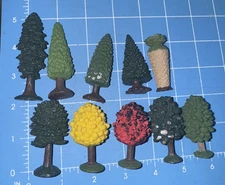 Safari LTD Toy Figures Trees Maples Sequoia Petticoat Palm Aspen Lot Of 10 *Read