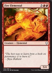 Fire Elemental 120/269 Dominaria MTG Common