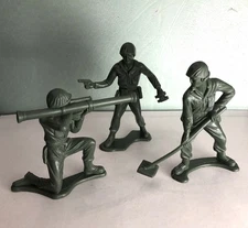 Timmee Original 5 Inch:  3 Army Soldiers, 1970s
