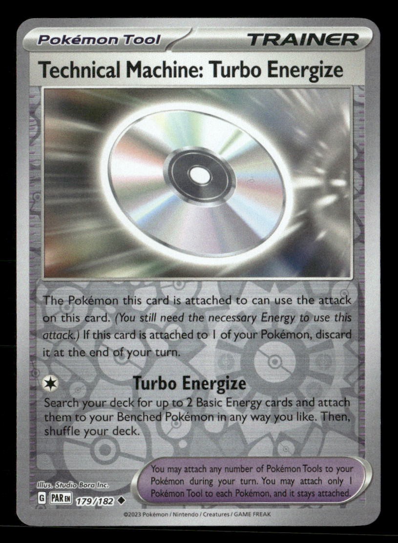Technical Machine: Turbo Energize 179/182 Paradox Rift Reverse Holo NM/M Pokemon
