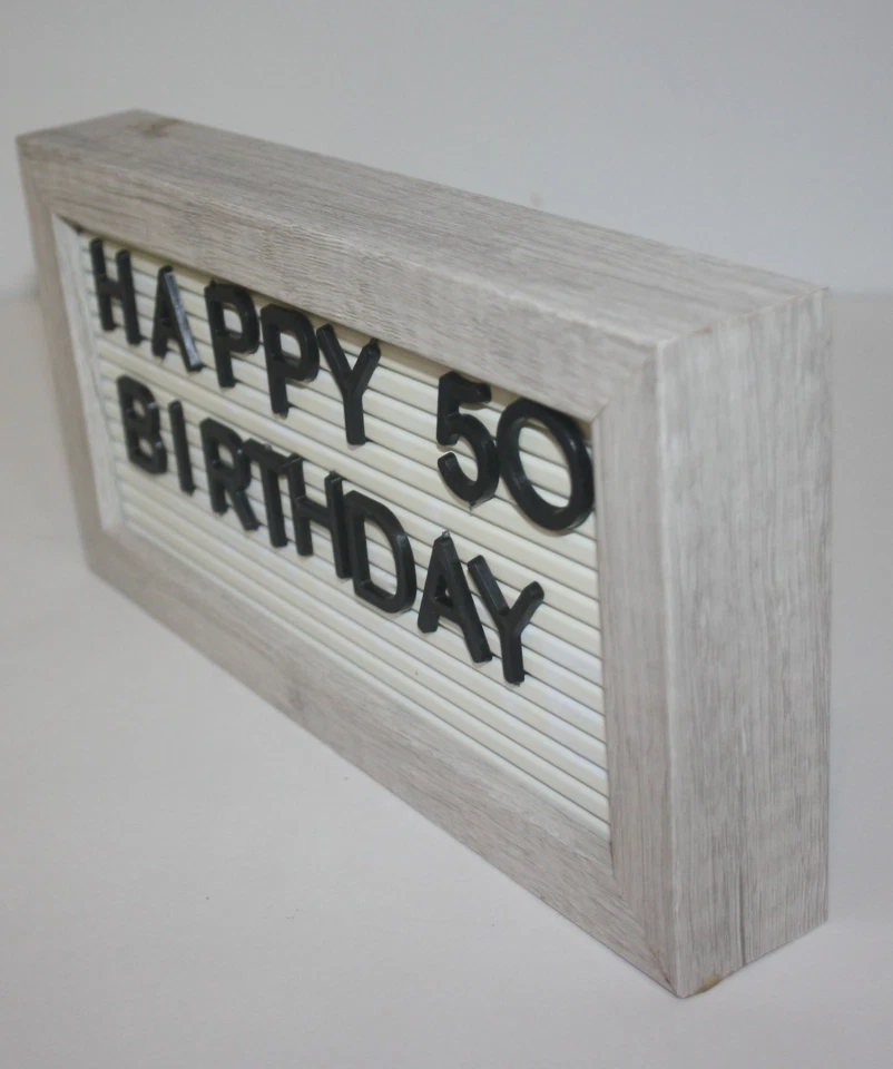 Message Bulletin Board Plaque Letters Number Symbols 10X5" - Image 2 of 4