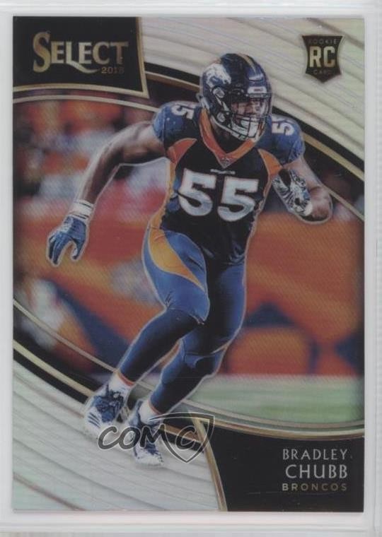 2018 Panini Select Field Level Silver Prizm Bradley Chubb #227 3y4