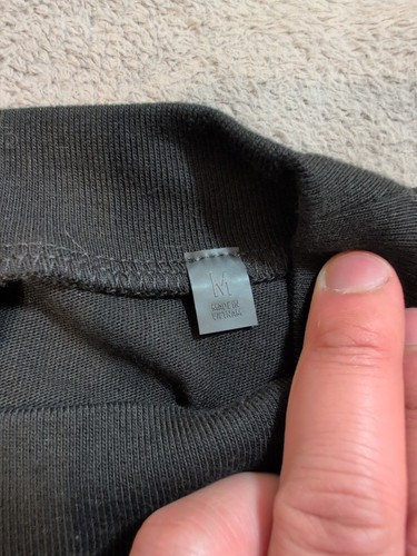 Essentials Fear Of God Long Sleeve Box Logo Size Medium Oversized Black - Picture 4 of 9