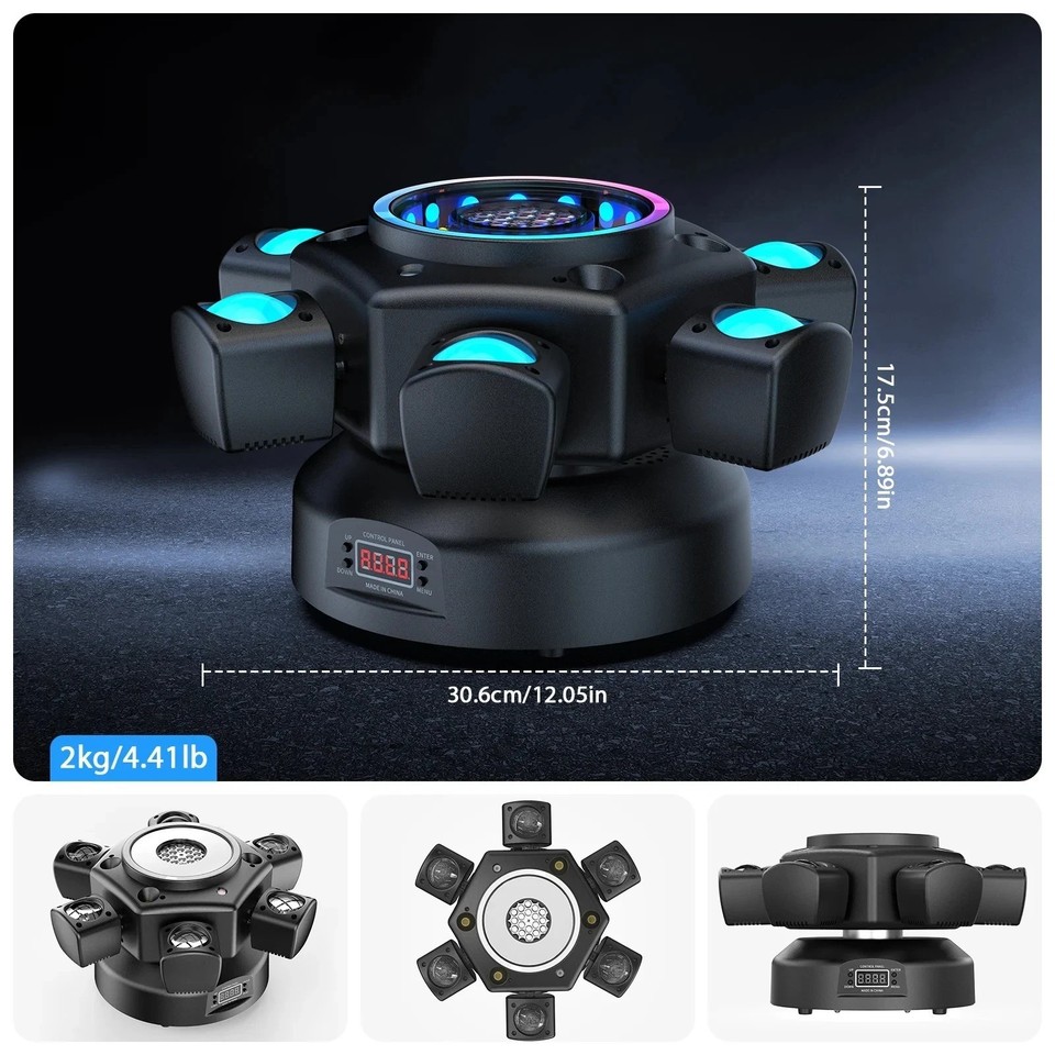 6 Arms Bee Eye LED Light Stage Moving Head Beam Light Laser DJ Disco Party Bar 6 Arms Bee Eye LED Light Stage Moving Head Beam Light Laser DJ Disco Party Bar