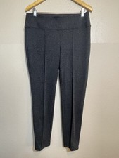 Nine West Women's Size L Gray Pull On High Waisted Leggings Pant Career Workwear