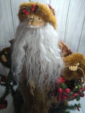 Bloomingdale's Rustic Woodland Santa Figure - Christmas Home Accent