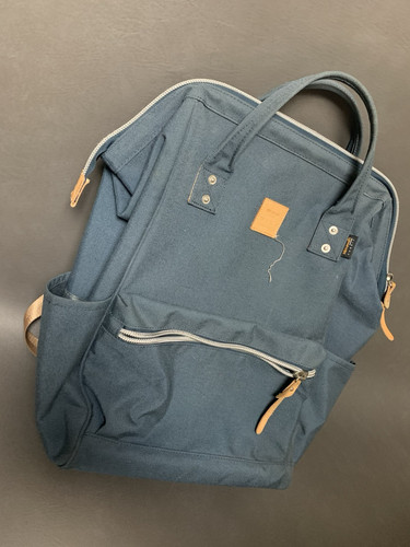 Himawari Zaino da Viaggio Scuola/Laptop Borsa da Lavoro Tela Blu - Foto 3 di 16
