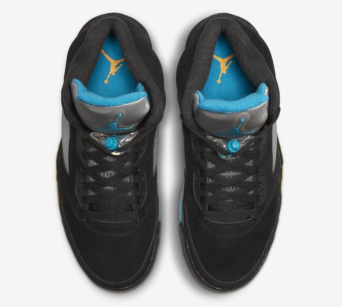 Nike Air Jordan 5 Retro Aqua Black Taxi Aquatone Teal DD0587  display picture 1