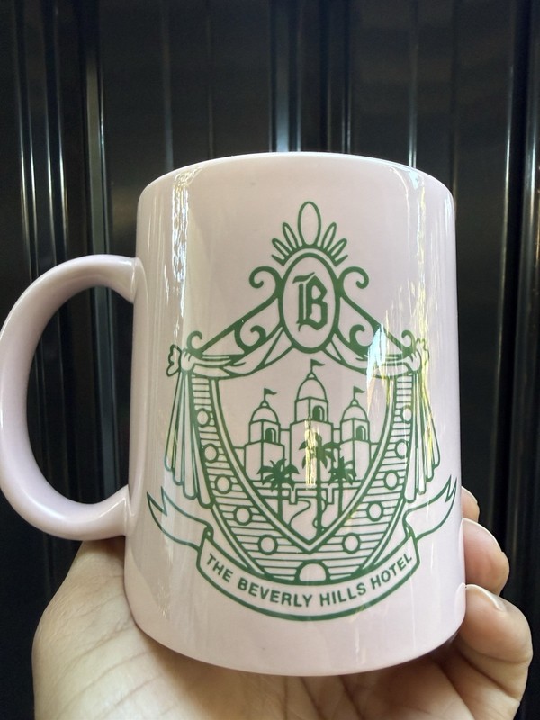 Rare 🔥 Beverly Hills Hotel Pink Coffee Mug Cup 🔥 Fast Shipping