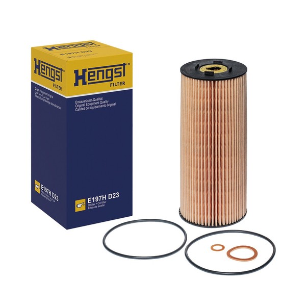 ÖLfilter-Einsatz 199 Mm Hengst Filter Passend FüR U.A. MERCEDES-BENZ SK-image