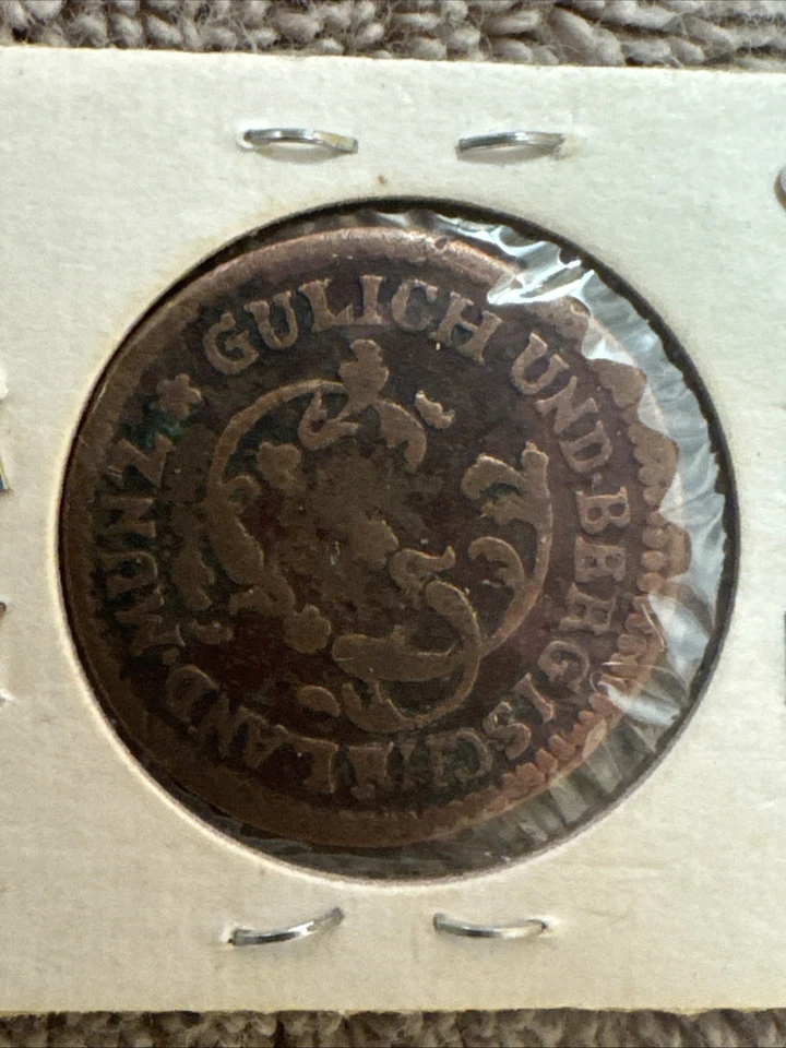 GERMAN STATES JULICH-BERG 1/4 STUBER 1783 PM KM#205 Karl Theodor. 1L6.1 - Image 4 of 4