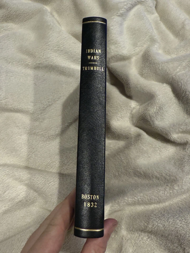 1832 ANTIQUE History Discovery America Indian Wars TRUMBULL Hand Colored Plates Foto 2 de 4