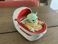 Star Wars: The Mandalorian Baby Yoda 9" Grogu & Hover Pram-No Remote Control