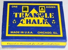 Triangle Chalk - One Dozen - 12 pieces - Pool Cue Billiards - 5 Color Choices