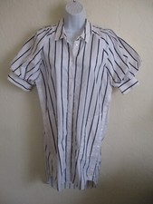 Joie Womans Shirt Dress Midi Button down Size S Striped Collared