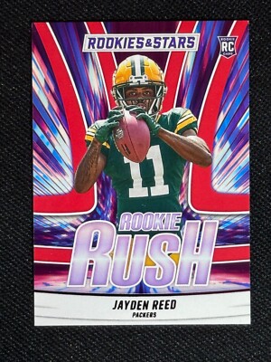 Jayden Reed ROOKIE RUSH LONGEVITY - 2023 Panini Rookies & Stars #RR-10