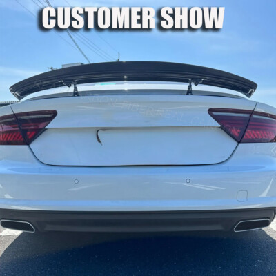 REAL CARBON Rear Trunk Spoiler Wing Fit for Audi A7 S7 RS7