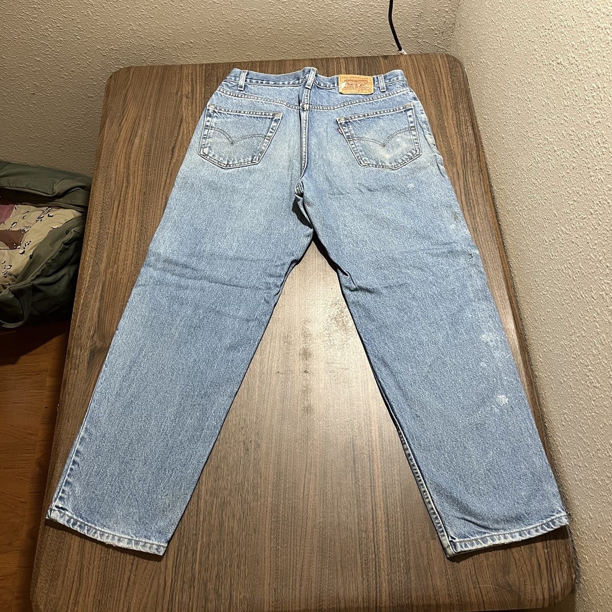 Levi Silver Tab Vintage Jeans Baggy Wide Leg 36x30 Jnco 901
