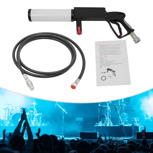CO2 DJ Handheld Jet Gun Smoke Fogger Spray Cannon Party Stage Effects+3m Hose