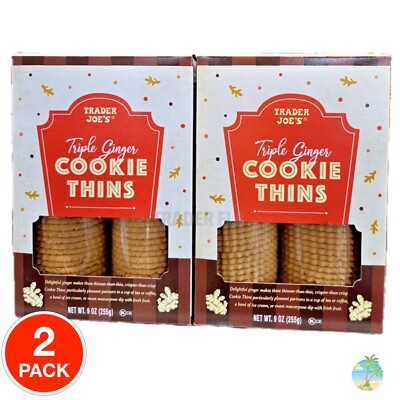 2x Trader Joe s Triple Ginger Cookie Thins  So good!