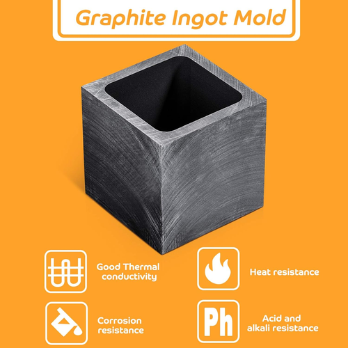 Graphite Mold Silver Ingot Mould Gold Casting Ingot Crucible Mold for Melting Ca - Picture 3 of 12