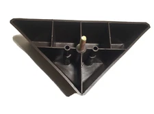 Triangle Corner Brown Plastic Legs w/Bolt TR663 - Sofa, Loveseat, Chair (4 legs)