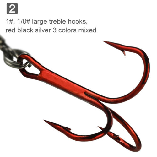 3pcs Fishing Hook Pike Stinger Rigs Screw Rigging Kit for Soft Bait Fishing Lure - Picture 11 of 12