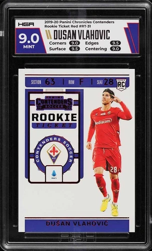 2019 Chronicles Soccer DUSAN VLAHOVIC CONTENDER ROOKIE TICKET RED T-MALL HGA 9