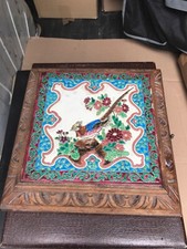 dessous plat musical en faïence ancienne