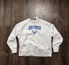 VTG 90s USAFA Air Force Champion Reverse Weave Grey sweatshirt Size XL