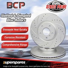 Slotted Pair Rear Disc Brake Rotors for Jaguar E Type V12 S Type XJ12 XJ6 XJS