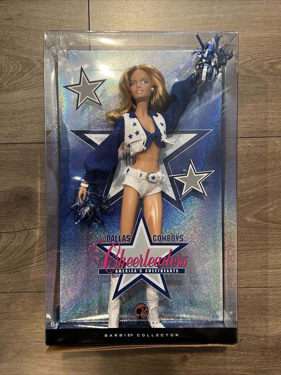 Dallas Cowboys Cheerleaders Barbie Blonde Doll Pink Label 2007