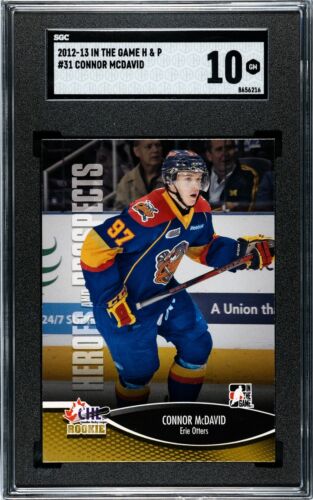CONNOR McDAVID PRC 2013-14 In The Game Heroes and Prospects #31 SGC 10 GEM MINT - Picture 1 of 3