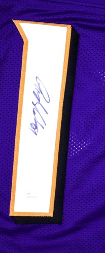Anquan Boldin Autographed Purple Pro Style Jersey- JSA W *Black - Picture 5 of 8