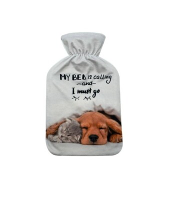 Wrmflasche 2 Liter mit Bezug Tiere Katze Hund Motive Bettflasche Wrme  8199 | eBay.de