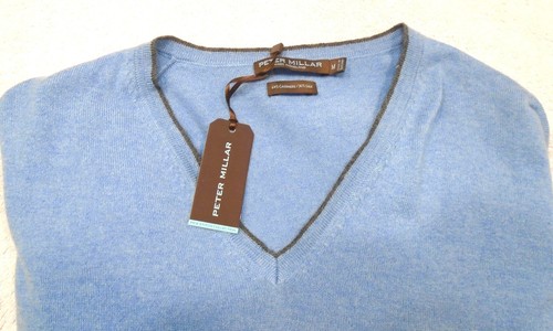 peter millar cashmere & silk blend v-neck sweater nwt medium $