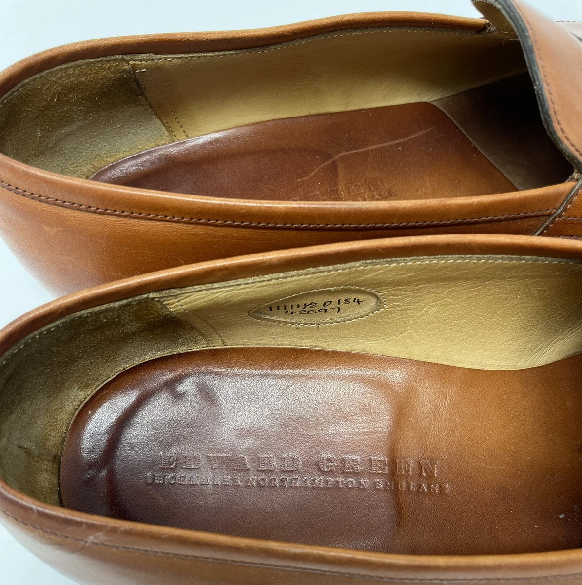 Edward Green Piccadilly Brown Leather Loafers 184 Last 11.5D | eBay