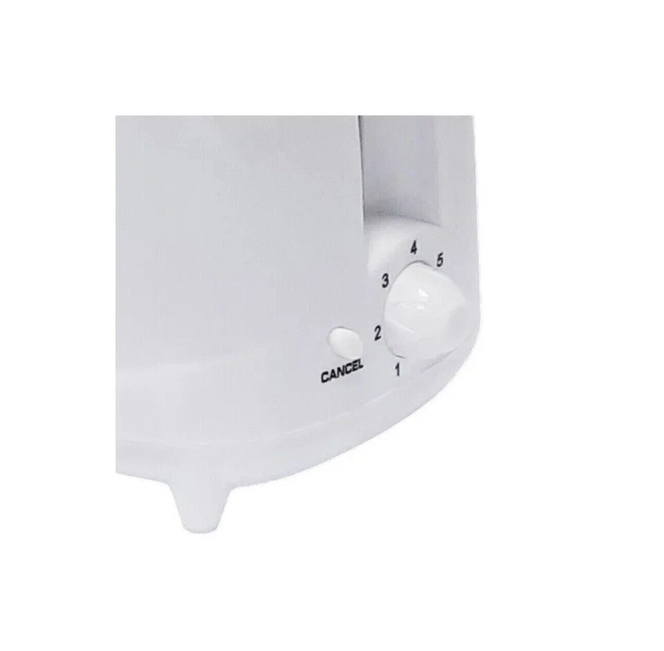 Daewoo 700W BLANCO 2 REBANADAS TOSTADORA COOL TOUCH CONTROL DE PARDEAMIENTO VARIABLE Foto 3 de 4