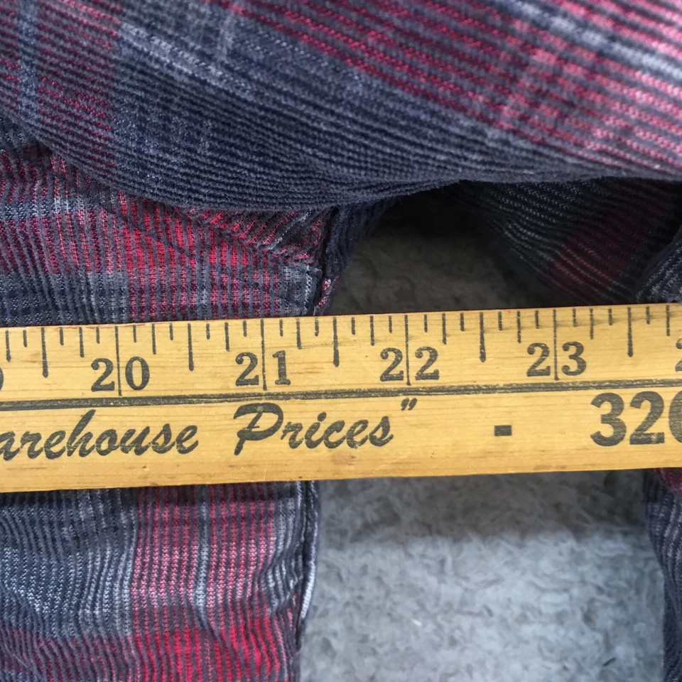 Camisa Freedom Foundry Polar Botón Para Hombres M Negra Mezcla Algodón Roja Manga Larga Foto 4 de 4